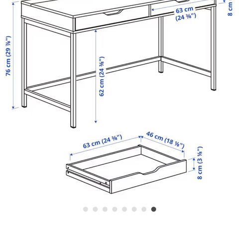 ALEX skrivebord fra IKEA