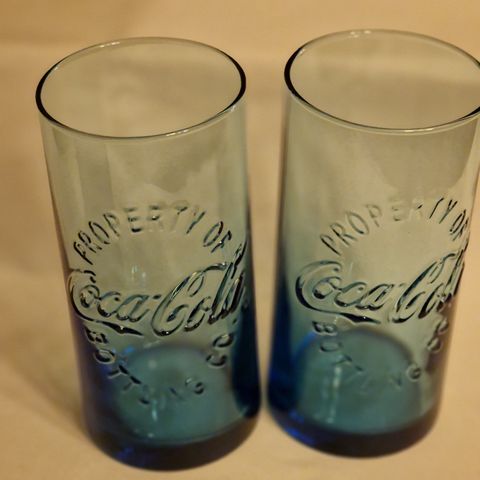 2 stk Coca-Cola glass