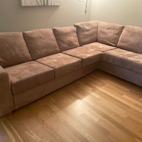 Pent brukt beige/brun Furninova setup sofa