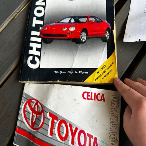 Toyota Celica instruks bøker