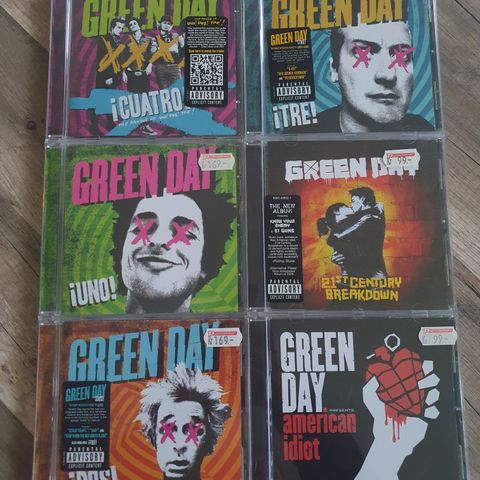 Green Day - seks CD'er