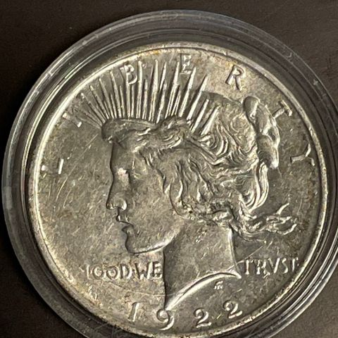 1922 D Peace Dollar KM 150.