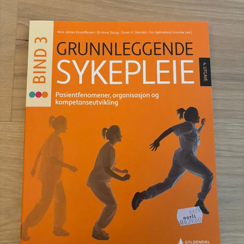 Pensumbøker Sykepleier studie. Grunnleggende sykepleie Bind 3.