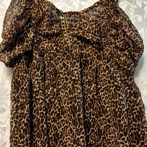 Gina Tricot Melissa Kjole Leopard - Størrelse 38