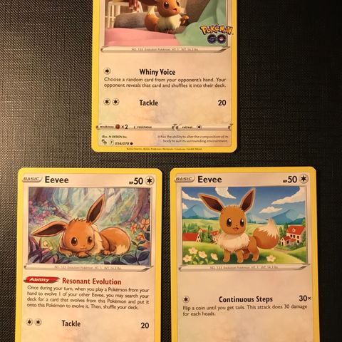 Eevee pokemon kort