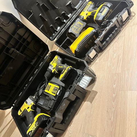 Dewalt 2 stk borskrutrekker drillmaskin 18v og muttertrekker