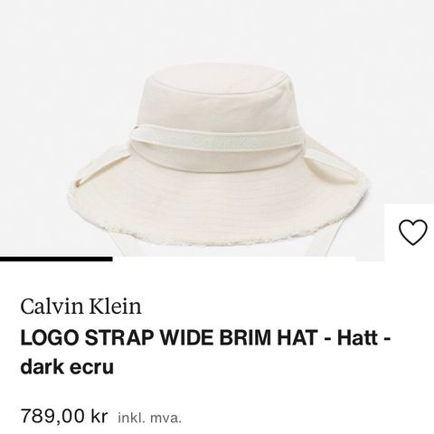 Calvin klein bøtte hatt