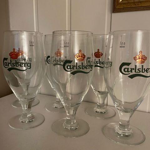 Carlsberg ølglass 6 stk.