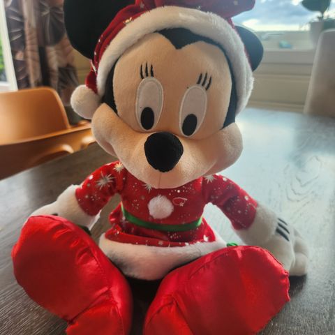 Disney minnie bamse med julekjole