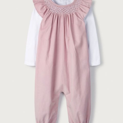 The little white company corduroy romper and top opptil 62cm