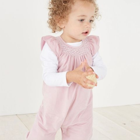 The little white company corduroy romper and top opptil 62cm