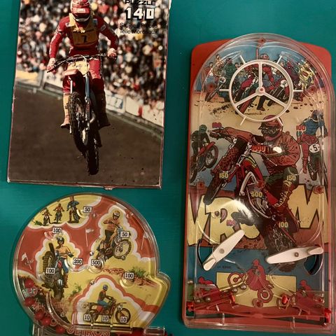 Vintage motocross kulespill/puslespill