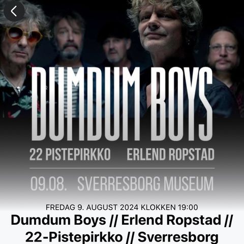 DumDum konsert i Trondheim 9 aug