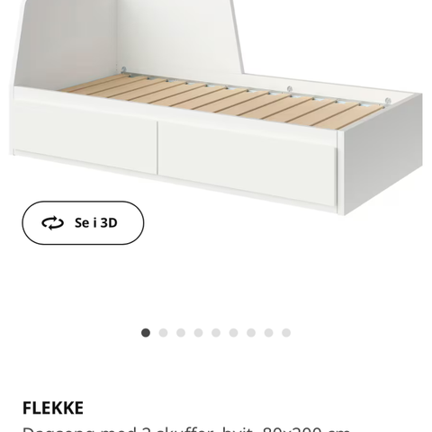 Flekke IKEA dagseng med 1 madrass