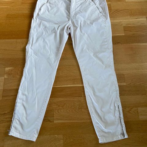 Cambio offwhite bukse sommer str 42