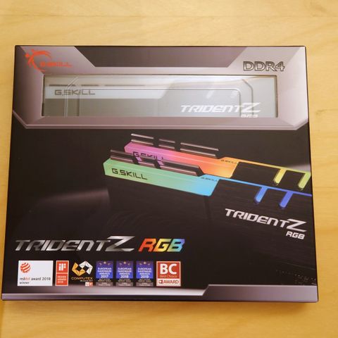 G.Skill TridentZ RGB DDR4 - 16GB minnesett - F4-3200C16D-16GTZR