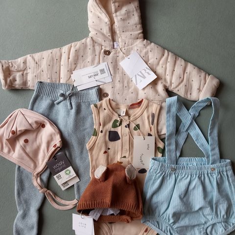 New baby set - Organic Zoo, Zara, Wooly Organic, etc.