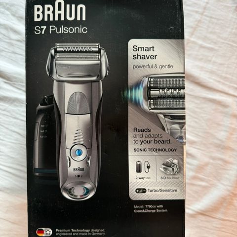 Ubrukt barbermaskin- Braun 7 serie