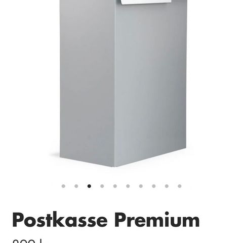 Ubrukt premium postkasse / halvpris