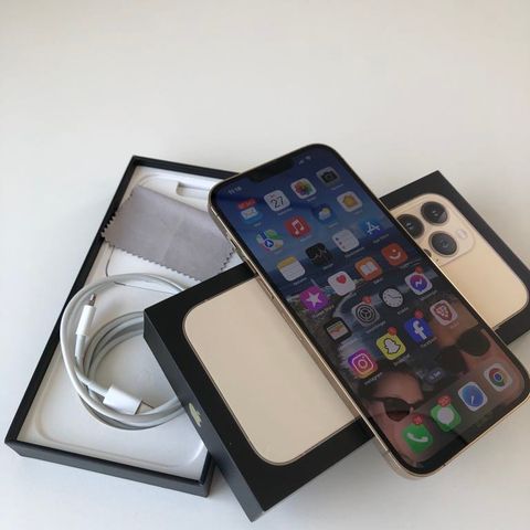 Iphone 13 Pro Max 256GB Gold-Som ny!!!