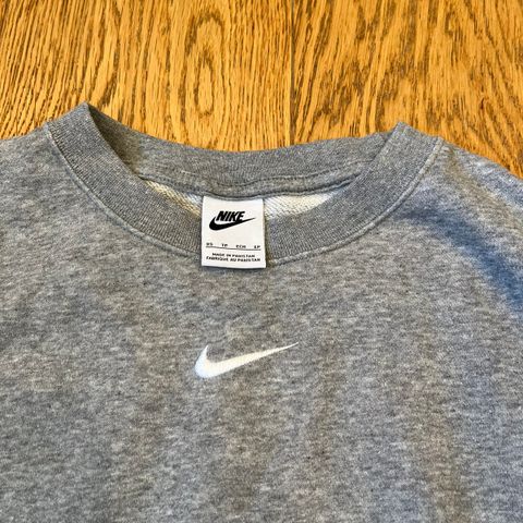 Nike genser, grå, Str XS