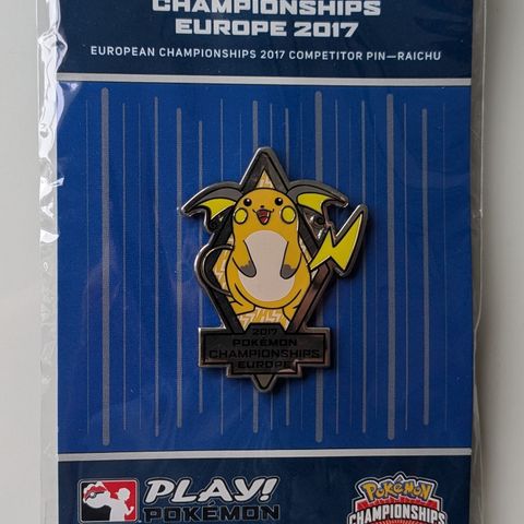 Pokemon Europe International Championships 2017 Competitor Pin.