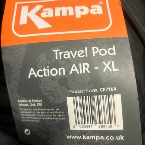 Kampa Travel Pod Action Air -XL