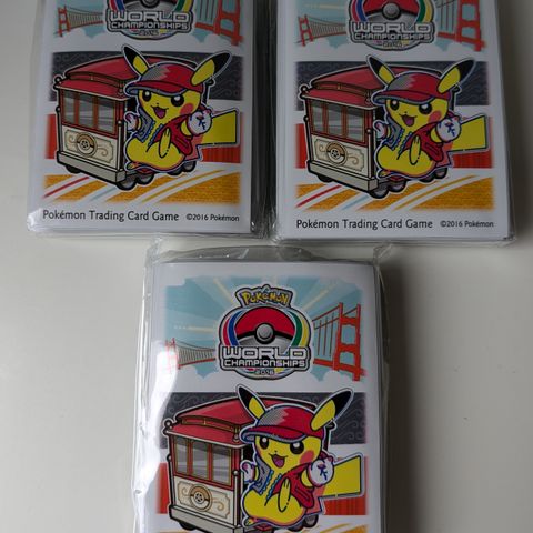 2016 Pokemon World Championships sleeves