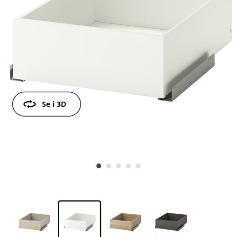 Ikea komponent  til skuff  2x