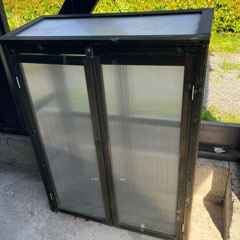 Minidrivhus i plast og tre til terrasse eller balkong