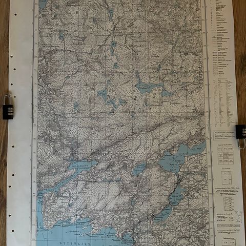 Tysk krigskart over Steinkjer (Original)