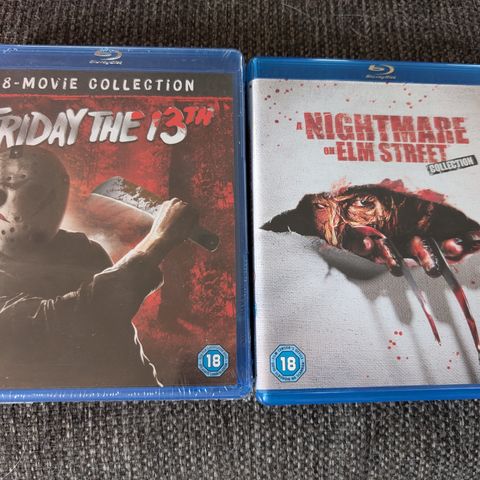 A Nightmare on Elm Street, og  Friday the 13 collection.