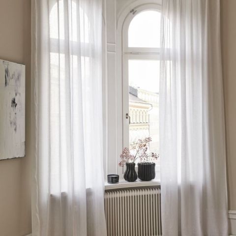 2-pack gardiner i linmiks, 150*300, H&M Home