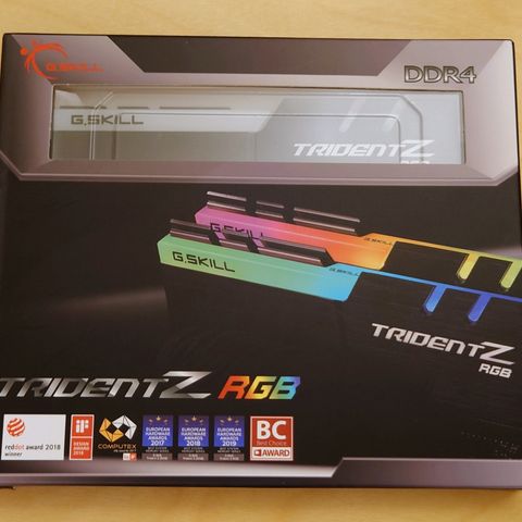 G.Skill TridentZ RGB DDR4 - 16GB minnesett - F4-3200C16D-16GTZR