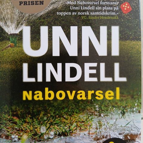 Unni Lindell-Nabovarsel,innbundet bok