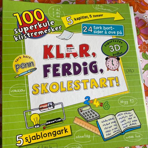 Ny og ubrukt aktivitetsbok for Skolestartere