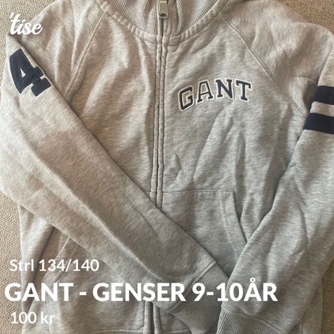 Gant genser 8-10 år