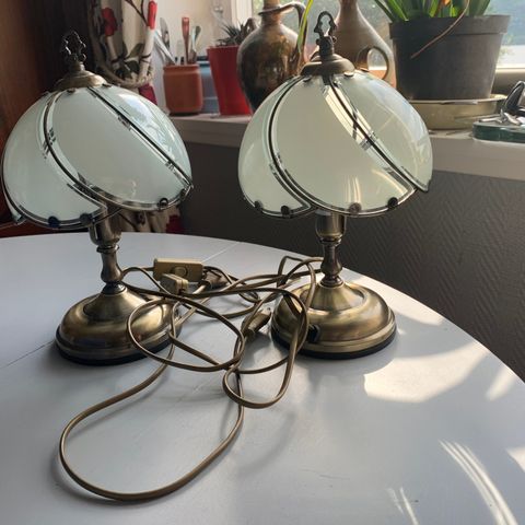 2 små bordlamper