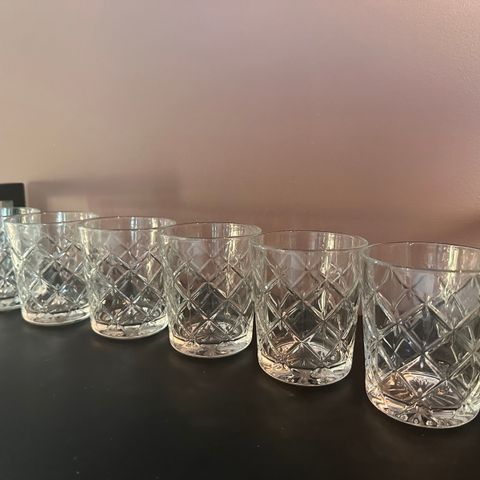 6 stk whiskeyglass