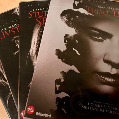 Liza Marklunds krimbokserie om journalisten Annika Bengtzon på 6 dvd-er