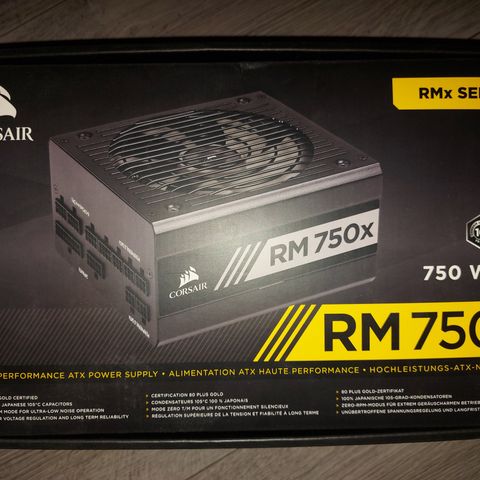 Strømforsyning power supply Corsair RM 750x 750W