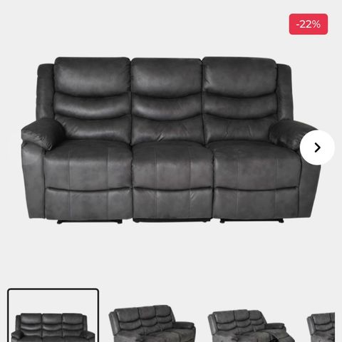 Winfield 3-seter elektrisk recliner sofa