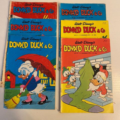 Donald Duck fra 70 tallet 50 stk