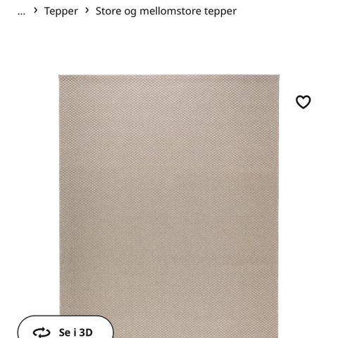 MORUM teppe fra IKEA
