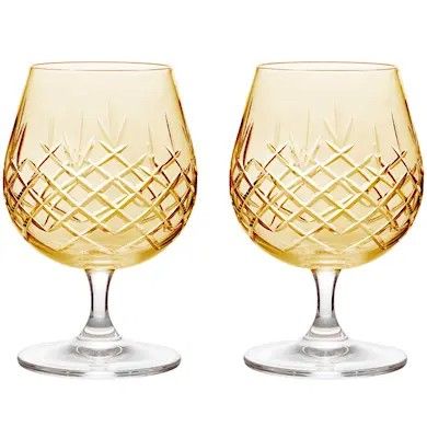 Fredrik Bagger sixballs glass i amber 6 stk