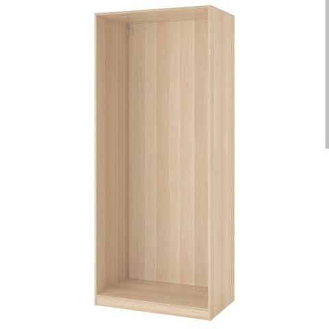 IKEA Pax garderobeskapstamme, 100 cm, hvitbeiset eik