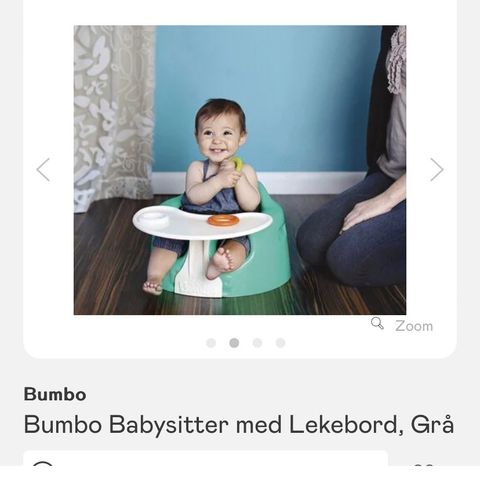 Bumbo Babysitter med Lekebord, Grønn