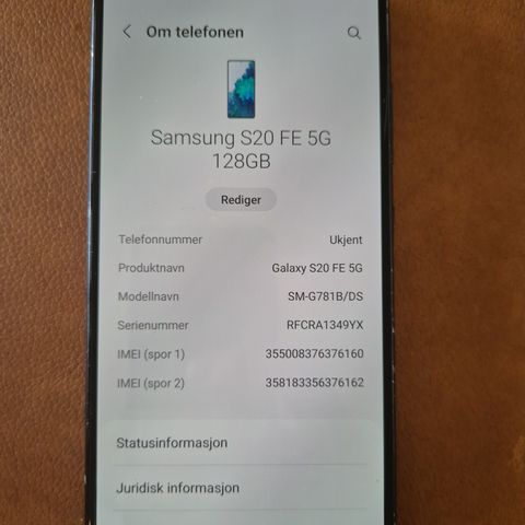 S20 FE 128GB