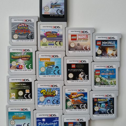 16 stk spill til Nintendo 3DS og DS selges rimelig!