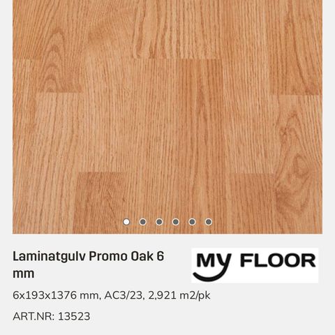 Laminatgulv promo oak 6 mm (vestfold) Ønskes kjøpt